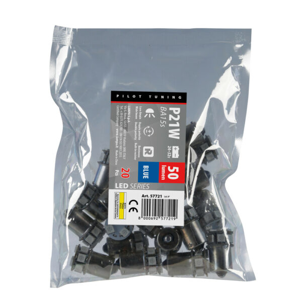 Lampa P21W 24/32V Ba15s 50lm 10xSMDx1CHIP LED CAN-BUS (ΦΟΥΝΤΟΥΚΙ) ΜΠΛΕ ΔΙΑΘΛΑΣΗΣ ΣΑΚΟΥΛΑ LAMPA - 20 TEM. - Image 2