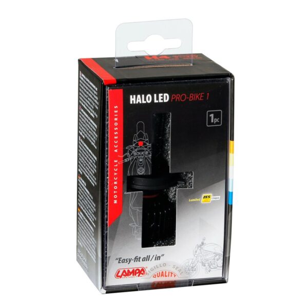 Lampa H4 9-32V 3000-10.000K 2.250lm 25W P43t HALO LED PRO-BIKE 1 12LED ZES 1ΤΕΜ. LED KIT - Image 4