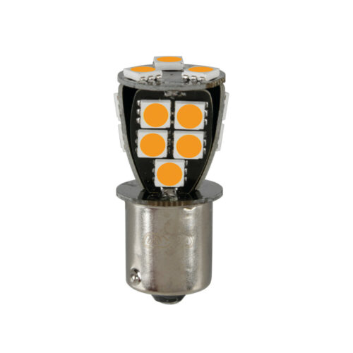 Lampa P21W 24/32V Ba15s 110lm 18xSMDx1CHIP LED CAN-BUS (ΦΟΥΝΤΟΥΚΙ) ΠΟΡΤΟΚΑΛΙ BLISTER​ LAMPA – 1 TEM.
