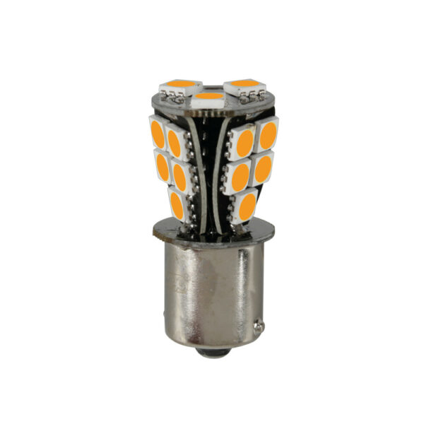 Lampa P21W 24/32V Ba15s 110lm 18xSMDx1CHIP LED CAN-BUS (ΦΟΥΝΤΟΥΚΙ) ΠΟΡΤΟΚΑΛΙ BLISTER​ LAMPA - 1 TEM. - Image 2