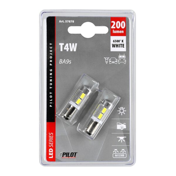 Lampa T4W 9-32V BA9s 200lm 10SMD LED ΛΕΥΚΟ BLISTER (ΔΙΠΛΗΣ ΠΟΛΙΚΟΤΗΤΑΣ) LAMPA - 2 ΤΕΜ - Image 3