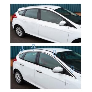 S-dizayn ΔΙΑΚΟΣΜΗΤΙΚΟ TRIM ΠΑΡΑΘΥΡΩΝ ΧΡΩΜΙΟ ΓΙΑ FORD FOCUS 5D 2011+ 8ΤΕΜ.