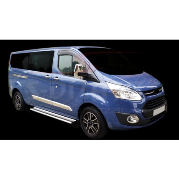 S-dizayn ΚΑΠΑΚΙΑ ΚΑΘΡΕΠΤΗ ΧΡΩΜΙΟΥ ΜΕΤΑΛΛΙΚΑ ΓΙΑ FORD TOURNEO CUSTOM C-CERIES COURIER 2012+ ΧΡΩΜΙΟ - Image 2