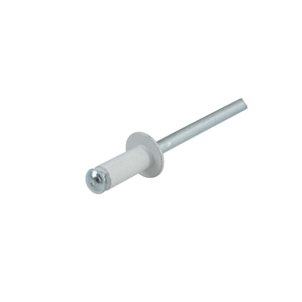 Lampa ΠΡΙΤΣΙΝΙΑ ΑΛΟΥΜΙΝΙΟΥ 4,8x12mm (ΒΑΘΟΣ ΤΡΥΠΑΣ 2-6mm/ ΕΣΩΤΕΡΙΚΗ ΔΙΑΜΕΤΡΟ 5,3mm) ΛΕΥΚΑ 50ΤΕΜ - Image 2