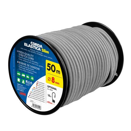 Lampa ΚΟΥΛΟΥΡΑ ΛΑΣΤΙΧΟ ΓΙΑ ΧΤΑΠΟΔΙΑ ΓΚΡΙ ΧΡΩΜΑ 50Μ 8mm