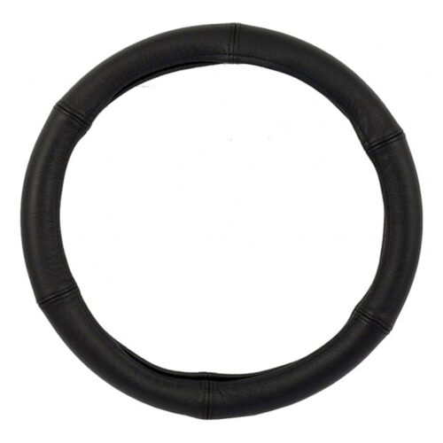 CarCommerce ΡΑΦΤΟ ΚΑΛΥΜΜΑ ΤΙΜΟΝΙΟΥ STANDARD 39-41 cm (ΜΑΥΡΟ/ΜΑΥΡΕΣ ΡΑΦΕΣ/ΔΕΡΜΑΤΙΝΗ)