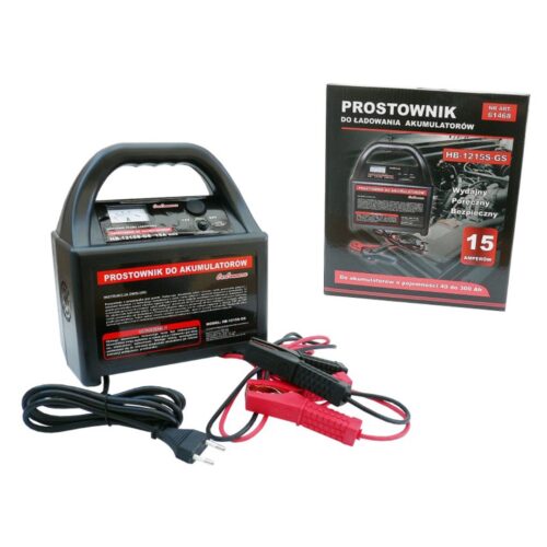 CarCommerce ΦΟΡΤΙΣΤΗΣ ΜΠΑΤΑΡΙΑΣ HB-1215S-GS 12/24V 15A (ΜΕ ΑΜΠΕΡΟΜΕΤΡΟ ΚΑΙ ΑΣΦΑΛΕΙΑ)
