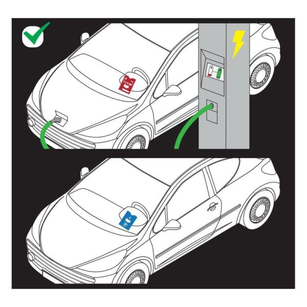 Lampa ΧΡΟΝΟΜΕΤΡΗΤΗΣ PARKING & ΦΟΡΤΙΣΗΣ ΗΛΕΚΤΡΙΚΟΥ ΟΧΗΜΑΤΟΣ PARK & CHARGE 2in1 (PARKING TIMER) 110x150mm - Image 3