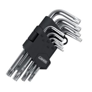 Lampa TORX ΚΛΕΙΔΙΑ 9 ΤΕΜΑΧΙΩΝ (T10/15/20/25/27/30/40/45/50)  ΧΡΩΜΙΟ-ΒΑΝΑΔΙΟ (CRV)