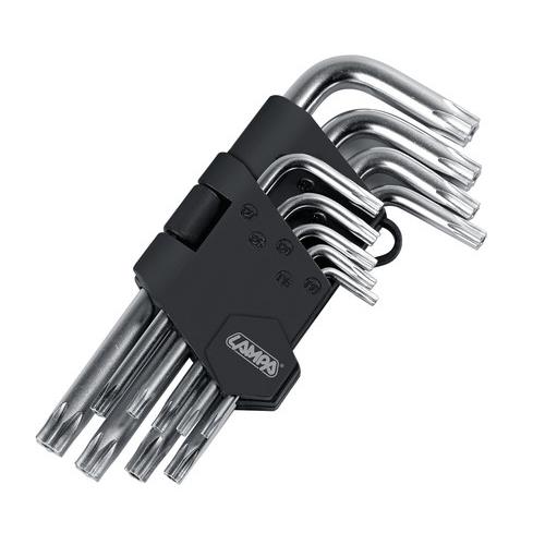 Lampa TORX ΚΛΕΙΔΙΑ 9 ΤΕΜΑΧΙΩΝ (T10/15/20/25/27/30/40/45/50)  ΧΡΩΜΙΟ-ΒΑΝΑΔΙΟ (CRV)