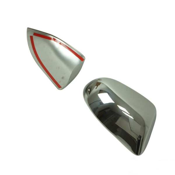 Omtec ΚΑΠΑΚΙΑ ΚΑΘΡΕΠΤΩΝ ΓΙΑ SKODA OCTAVIA A5 4D / SW 2009-2013 / SKODA SUPERB II SD 2008-2015 ΧΡΩΜΙΟΥ 2 ΤΕΜ. ΜΕΤΑΛΛΙΚΑ - Image 2