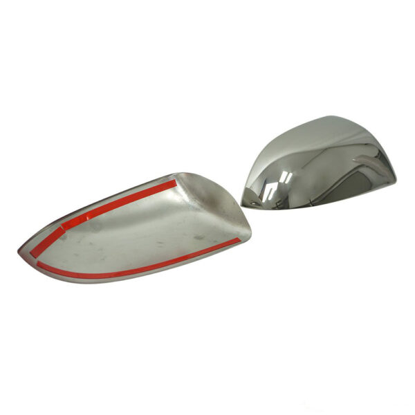 Omtec ΚΑΠΑΚΙΑ ΚΑΘΡΕΠΤΩΝ ΓΙΑ SKODA OCTAVIA A5 4D / SW 2009-2013 / SKODA SUPERB II SD 2008-2015 ΧΡΩΜΙΟΥ 2 ΤΕΜ. ΜΕΤΑΛΛΙΚΑ - Image 3