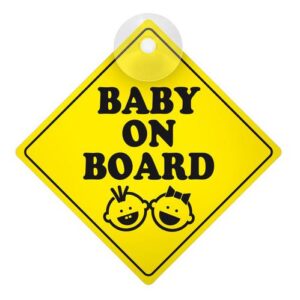 Lampa BABY ON BOARD ΕΝΔΕΙΞΗ ΜΕ ΒΕΝΤΟΥΖΑ 127x127mm