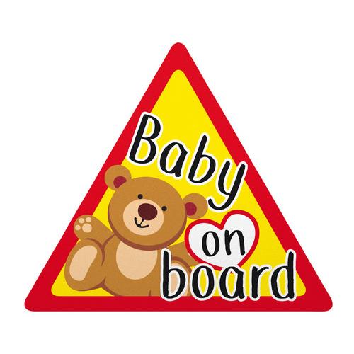 Lampa BABY ON BOARD ΕΝΔΕΙΞΗ ΣΤΑΤΙΚΟ 128x112mm