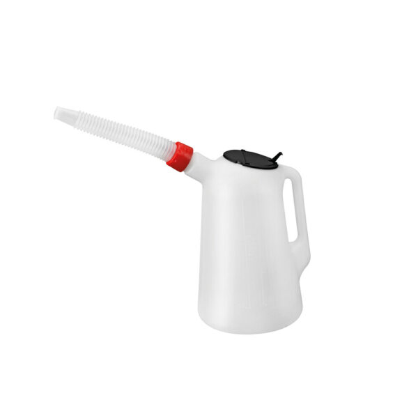 Lampa ΔΟΧΕΙΟ ΠΛΑΣΤΙΚΟ (HDPE) ΓΙΑ ΜΕΤΑΦΟΡΑ ΛΑΔΙΟΥ ΜΕ ΕΥΚΑΜΠΤΟ ΜΑΚΡΥ ΣΤΟΜΙΟ ΚΑΙ ΚΑΠΑΚΙ ΛΕΥΚΟ 3000ml LAMPA  - 1 TEM.