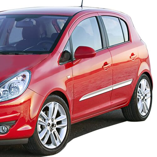 S-dizayn ΔΙΑΚΟΣΜΗΤΙΚΗ ΦΑΣΑ ΠΟΡΤΑΣ ΧΡΩΜΙΟ ΓΙΑ OPEL CORSA D 5D 07-14 4ΤΕΜ.
