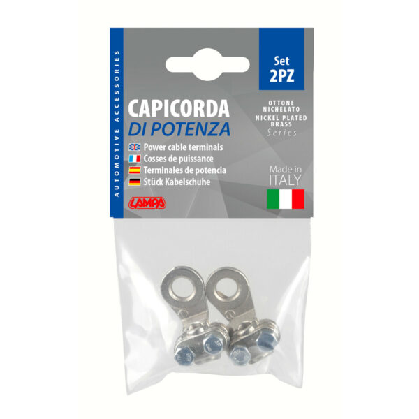 Lampa ΑΚΡΟΔΕΚΤΕΣ ΚΑΛΩΔΙΩΝ ΜΠΑΤΑΡΙΑΣ 25mm²  ΜΕ ΤΡΥΠΑ 8mm ΜΕ ΠΛΑΚΑ ΣΥΣΦΙΞΗΣ 2ΤΕΜ - Image 3