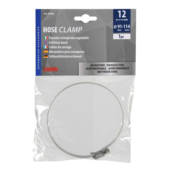Lampa ΚΟΛΙΕΣ ΣΦΙΓΚΤΗΡΑΣ ΥΨΟΥΣ 12mm & ΔΙΑΜΕΤΡΟΥ 91>114mm ΑΠΟ ΑΝΟΞΕΙΔΩΤΟ ΑΤΣΑΛΙ LAMPA - 1 ΤΕΜ - Image 2