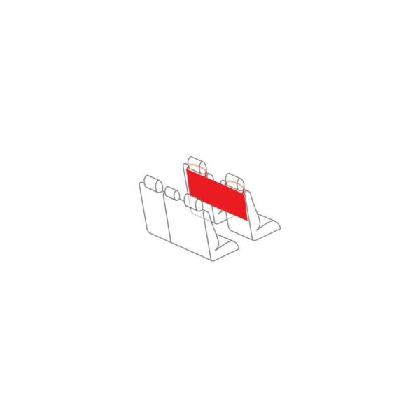 Lampa ΘΗΚΕΣ/ΤΣΕΠΕΣ ORGANIZER ΚΑΘΙΣΜΑΤΩΝ/ΠΟΡΤ ΜΠΑΓΚΑΖ 4 ΔΙΧΤΥΑ ΜΕ ΣΤΗΡΙΞΗ ΣΤΟ ΠΡΟΣΚΕΦΑΛΟ 88x35cm ΜΑΥΡΟ LAMPA - 1 TEM. - Image 3