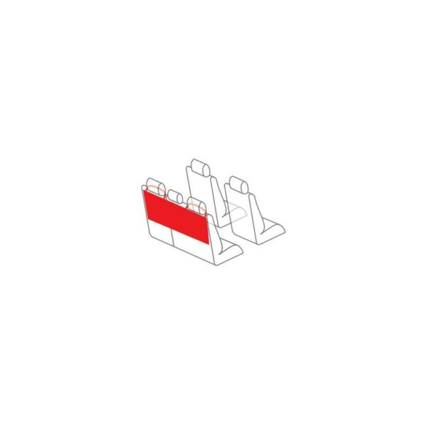 Lampa ΘΗΚΕΣ/ΤΣΕΠΕΣ ORGANIZER ΚΑΘΙΣΜΑΤΩΝ/ΠΟΡΤ ΜΠΑΓΚΑΖ 4 ΔΙΧΤΥΑ ΜΕ ΣΤΗΡΙΞΗ ΣΤΟ ΠΡΟΣΚΕΦΑΛΟ 88x35cm ΜΑΥΡΟ LAMPA - 1 TEM. - Image 2