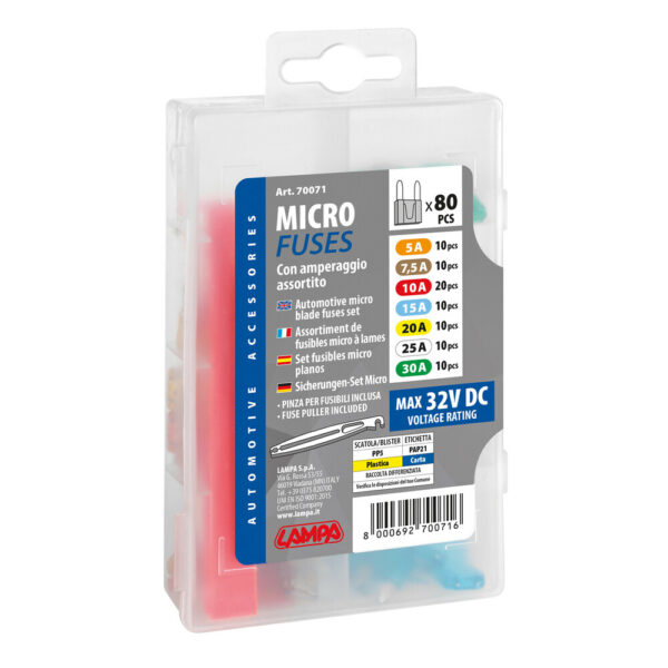 Lampa ΑΣΦΑΛΕΙΕΣ MICRO 12/32V ΣΕΤ ΚΟΥΤΙ PLUG-IN  (ΜΕ ΕΡΓΑΛΕΙΟ ΑΦΑΙΡΕΣΗΣ) LAMPA - 80 ΤΕΜ - Image 3