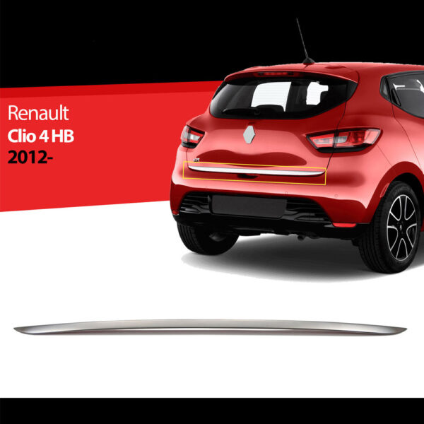 S-dizayn TRIM ΜΑΡΚΕ ΠΟΡΤ ΜΠΑΓΚΑΖ ΧΡΩΜΙΟΥ ΓΙΑ RENAULT CLIO 5D 2012+ S-DIZAYN - 1 τεμ.