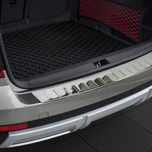 S-dizayn TRIM ΜΑΡΚΕ ΠΟΡΤ ΜΠΑΓΚΑΖ ΧΡΩΜΙΟ ΜΕΤΑΛΛΙΚΟ ΓΙΑ SKODA OCTAVIA 3 A7 4D/SW 2013+
