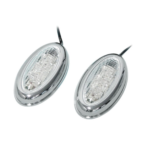 Lampa ΦΛΑΣ MOTO SIDE MARKET 12V LED 70x40mm ΧΡΩΜΙΟ – 2ΤΕΜ.