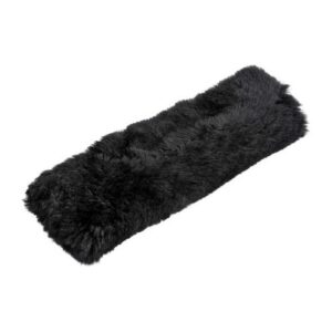 Lampa ΜΑΞΙΛΑΡΑΚΙ ΖΩΝΗΣ ΜΑΥΡΟ ΓΟΥΝΙΝΟ ΧΝΟΥΔΩΤΟ SHEEPSKIN (26x9 cm) - 1ΤΕΜ.