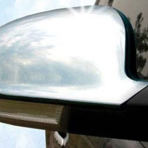 Omtec ΚΑΠΑΚΙΑ ΚΑΘΡΕΠΤΩΝ ΓΙΑ VW GOLF 5 / GOLF 5 PLUS/PASSAT/EOS/JETTA/SHARAN 2003-2009 ΧΡΩΜΙΟΥ 2 ΤΕΜ. ΜΕΤΑΛΛΙΚΑ