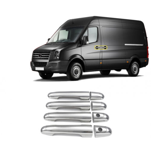 S-dizayn ΧΕΡΟΥΛΙΑ ΠΟΡΤΑΣ ΓΙΑ VW CRAFTER 2006+  ΧΡΩΜΙΟ ΜΕΤΑΛΛΙΚΑ 4ΤΕΜ.