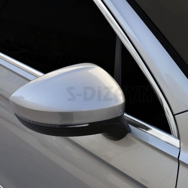 S-dizayn TRIM ΜΑΡΚΕ ΠΑΡΑΘΥΡΩΝ (ΑΥΤΟΚΟΛΛΗΤΑ/ΧΡΩΜΙΟ) - 12 ΤΕΜ. ΓΙΑ VW TIGUAN 5D 2016+ - Image 2