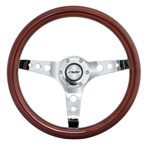Simoni Racing ΤΙΜΟΝΙ ARNOUX ΤΡΙΛΑΜΟ ΞΥΛΙΝΟ/ΧΡΩΜΙΟ 350mm