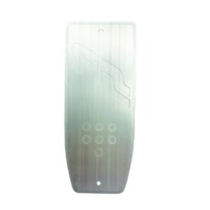 Simoni Racing ΤΕΜΠΕΛΗΣ ΠΟΔΙΟΥ ANTI SLIP LOOK ΜΑΥΡΟ ΑΛΟΥΜΙΝΙΟΥ 195x80mm  SIMONI RACING - 1 TEM.