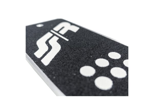 Simoni Racing ΤΕΜΠΕΛΗΣ ΠΟΔΙΟΥ ANTI SLIP LOOK ΜΑΥΡΟ ΑΛΟΥΜΙΝΙΟΥ 195x80mm  SIMONI RACING - 1 TEM. - Image 3
