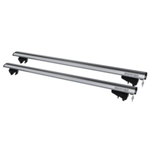 MENABO ΜΠΑΡΕΣ ΟΡΟΦΗΣ ΑΛΟΥΜΙΝΙΟΥ LINCE SILVER 120 cm ΣΕ ΑΣΗΜΙ ΧΡΩΜΑ ΓΙΑ ΟΡΟΦΗ ΜΕ FLUSH RAILS MENABO - 2 ΤΕΜ.