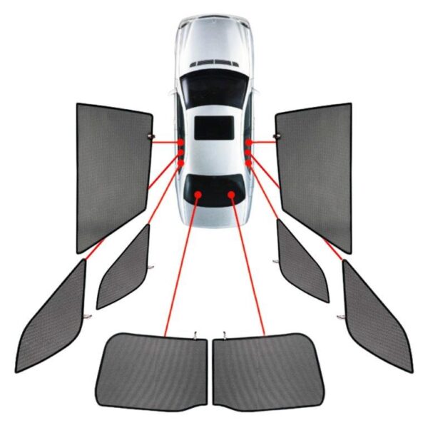 CarShades ΚΟΥΡΤΙΝΑΚΙΑ ΜΑΡΚΕ CAR SHADES ΓΙΑ MERCEDES A-CLASS W168 ΜΑΚΡΥ 5D 1997-2004 - 8 ΤΕΜ.