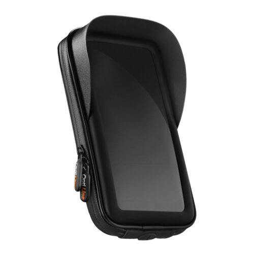 Optiline Θήκη Κινητού Soft Case με Αλεξήλιο της σειράς Optiline Universal Εφαρμογής για κινητά με μέγιστες διαστάσεις 85 x 170 mm, συμβατή με Βάσεις Στήριξης Κινητού Optiline για Μηχανή με σύστημα Duolock