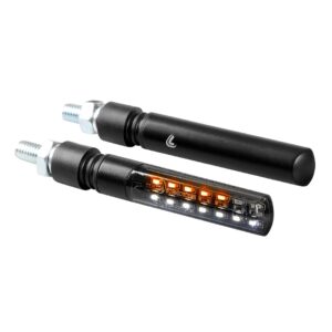 Lampa ΦΛΑΣ ΕΜΠΡΟΣ ΓΙΑ MOTO LINE SQ 12V SMD LED 2 ΧΡΗΣΕΩΝ ΘΕΣΕΩΣ/ΦΛΑΣ (ΜΑΥΡΟ 92 X 16 mm) - 2 ΤΕΜ.