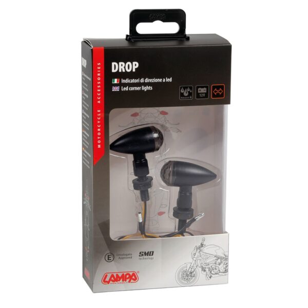Lampa ΦΛΑΣ ΜΟΤΟ DROP 12V SMD LED (35x43mm) ΜΑΥΡΑ -2 ΤΕΜ. - Image 4