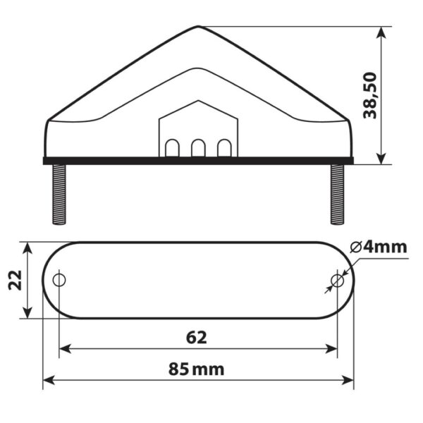 Lampa ΦΑΝΑΡΙ ΠΙΣΩ ΜΟΤΟ NOVA 12V 9LED ΚΟΚΚΙΝΟ 3ΧΡΗΣΕΩΝ (ΘΕΣΕΩΣ/STOP/ΦΩΣ ΠΙΝΑΚΙΔΑΣ)- 1 ΤΕΜ. - Image 4
