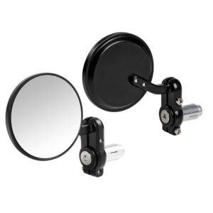 Lampa ΚΑΘΡΕΠΤΕΣ ΣΕ ΘΕΣΗ ΑΝΤΙΒΑΡΟΥ ΜΟΤΟ DERNIER 80mm 13-18mm ΜΑΥΡΟΙ -2 ΤΕΜ.