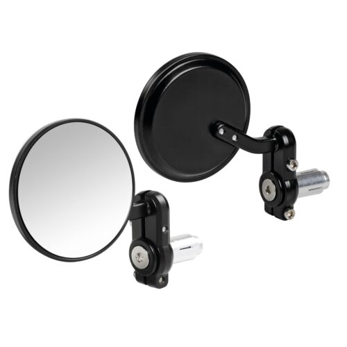 Lampa ΚΑΘΡΕΠΤΕΣ ΣΕ ΘΕΣΗ ΑΝΤΙΒΑΡΟΥ ΜΟΤΟ DERNIER 80mm 13-18mm ΜΑΥΡΟΙ -2 ΤΕΜ.