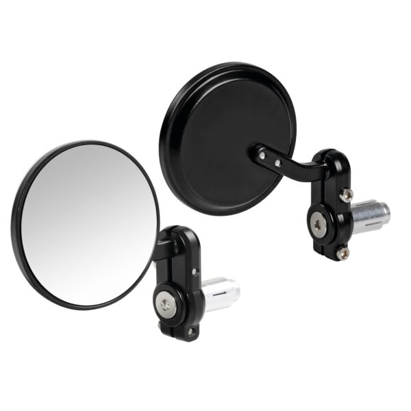 Lampa ΚΑΘΡΕΠΤΕΣ ΣΕ ΘΕΣΗ ΑΝΤΙΒΑΡΟΥ ΜΟΤΟ DERNIER 80mm 13-18mm ΜΑΥΡΟΙ -2 ΤΕΜ.