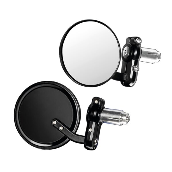 Lampa ΚΑΘΡΕΠΤΕΣ ΣΕ ΘΕΣΗ ΑΝΤΙΒΑΡΟΥ ΜΟΤΟ DERNIER 80mm 13-18mm ΜΑΥΡΟΙ -2 ΤΕΜ. - Image 2