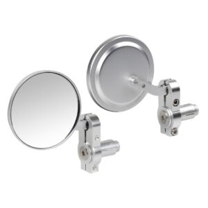 Lampa ΚΑΘΡΕΠΤΕΣ ΣΕ ΘΕΣΗ ΑΝΤΙΒΑΡΟΥ ΜΟΤΟ DERNIER 80mm 13-18mm  ΧΡΩΜΙΟ -2 ΤΕΜ.