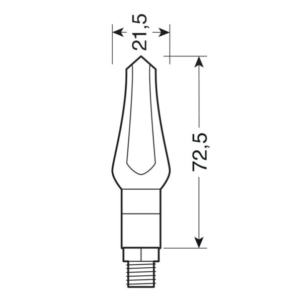 Lampa ΦΛΑΣ ΜΟΤΟ ZEPHYR ΜΑΥΡΑ 12V SMD LED 72,5x21,5mm 2ΤΕΜ. - Image 4