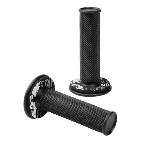 Lampa ΧΕΡΟΥΛΙΑ MOTO DONUT OFF-ROAD ΜΑΥΡΑ/ΓΚΡΙ 22MM+25MM 12CM 2ΤΕΜ