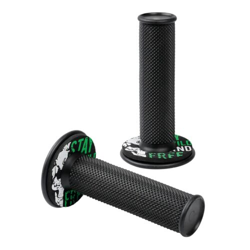 Lampa ΧΕΡΟΥΛΙΑ MOTO DONUT OFF-ROAD ΜΑΥΡΑ/ΠΡΑΣΙΝΑ 22MM+25MM 12CM 2ΤΕΜ