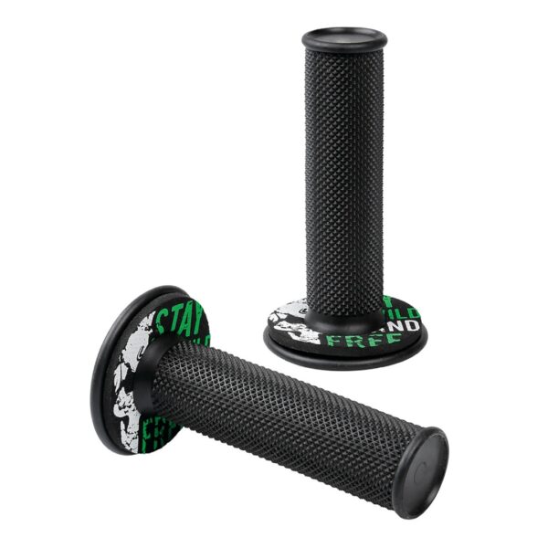 Lampa ΧΕΡΟΥΛΙΑ MOTO DONUT OFF-ROAD ΜΑΥΡΑ/ΠΡΑΣΙΝΑ 22MM+25MM 12CM 2ΤΕΜ